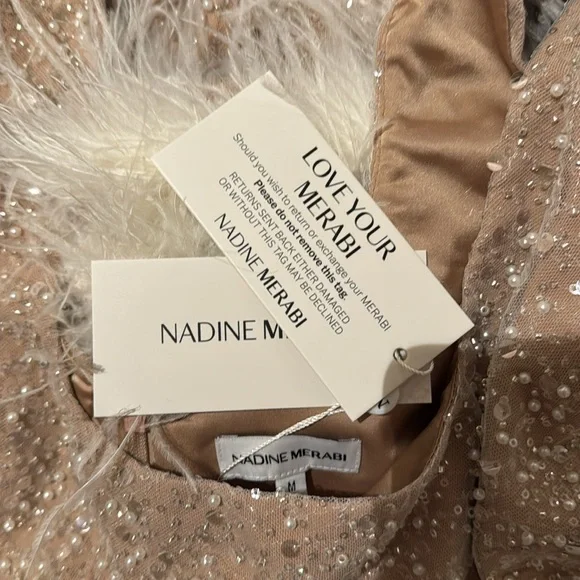 Nadine Merabi Lulu White Dress - Medium BNWT - Picture 9 of 9